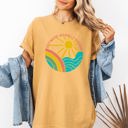 Small Mustard Vintage Sunshine Summer Lake Retro Lakeside Edition Beachside Memories Nostalgia Comfort Colors Tee