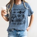  Respect The Locals Sea Life Turtle Lake Fishing Retro Summer Vintage Beach Comfort Colors Tee