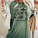 XL Moss Dark Green Respect The Locals Sea Life Turtle Lake Fishing Retro Summer Vintage Beach Comfort Colors Tee