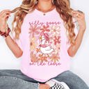 Large Blossom Light Pink Silly Goose On The Loose Comfort Colors Tee Soft Cotton Boho Floral Spring Limited Edition Design