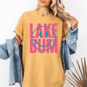  Lake Bum Sun Rays Lake Days Boat Summer Vibes By The Water Lakeside Escape Comfort Colors Tee