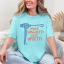 XXXL Chalky Mint More Spaghetti, Less Upsetti A Playful Pasta Pun For Your Wardrobe Comfort Colors Tee