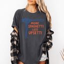 XXXL Pepper Dark Gray More Spaghetti, Less Upsetti A Playful Pasta Pun For Your Wardrobe Comfort Colors Tee