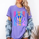Medium Violet Purple River Life Float Summer River Rat Retro Vintage Vibe Graphic Artwork Edition Comfort Colors Tee