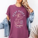 XXXL Berry Red Stay Salty Cowgirl Matthew Faith Religious Gospel Beach Summer Comfort Colors Tee