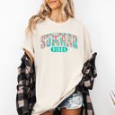 XXL Ivory Cream Summer Vibes Varsity Retro Beach Lifestyle Collection For Sunny Days Comfort Colors Tee