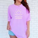 XXXL Violet Purple Sunkissed Retro Minimalist Sunshine Beach Summer Vibes Edition Comfort Colors Tee