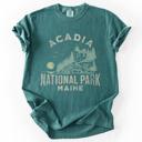 XL Blue Spruce Green Acadia National Park Maine Nature Outdoors Camping Hiking Scenic Comfort Colors Tee
