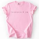 Large Blossom Light Pink Be Different, Sassy, Sarcastic, Minimalist, Funny, Witty, Bold Statement Comfort Colors Tee