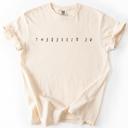 XL Ivory Cream Be Different, Sassy, Sarcastic, Minimalist, Funny, Witty, Bold Statement Comfort Colors Tee