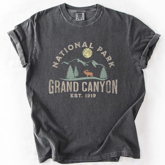 Grand Canyon National Park Nature Outdoors Camping Hiking Adventure Trails Comfort Colors Tee