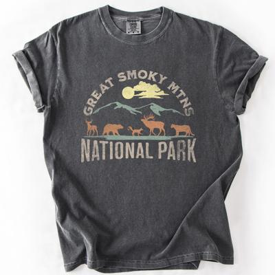 Great Smoky Mountains National Park Nature Outdoors Camping Hiking Comfort Colors Tee