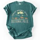 XXL Blue Spruce Green Great Smoky Mountains National Park Nature Outdoors Camping Hiking Comfort Colors Tee