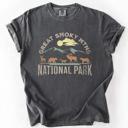 Medium Pepper Dark Gray Great Smoky Mountains National Park Nature Outdoors Camping Hiking Comfort Colors Tee