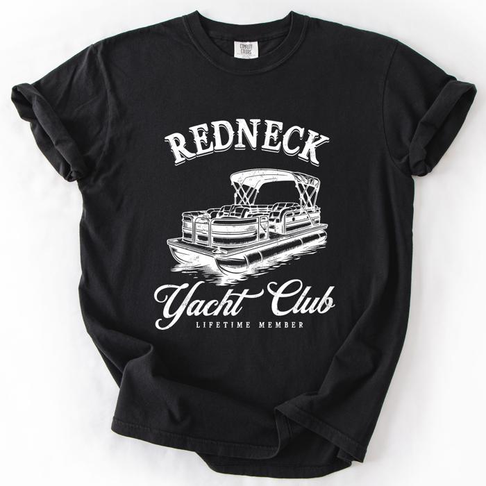 Redneck Yacht Club Funny Summer Beach Hot Girl Summer Sunshine Comfort Colors Tee