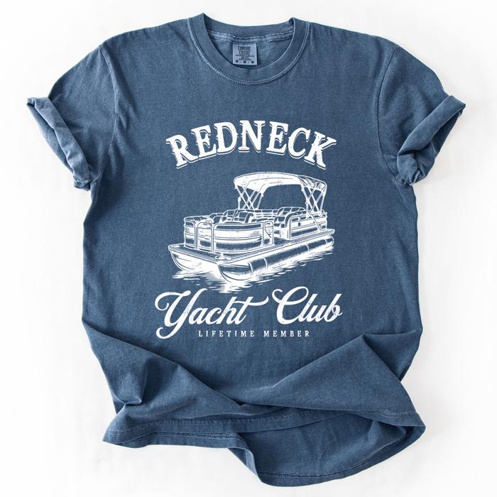 Redneck Yacht Club Funny Summer Beach Hot Girl Summer Sunshine Comfort Colors Tee