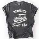 XXXL Pepper Dark Gray Redneck Yacht Club Funny Summer Beach Hot Girl Summer Sunshine Comfort Colors Tee