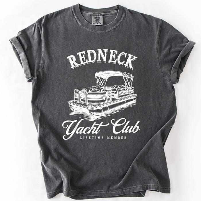 Redneck Yacht Club Funny Summer Beach Hot Girl Summer Sunshine Comfort Colors Tee