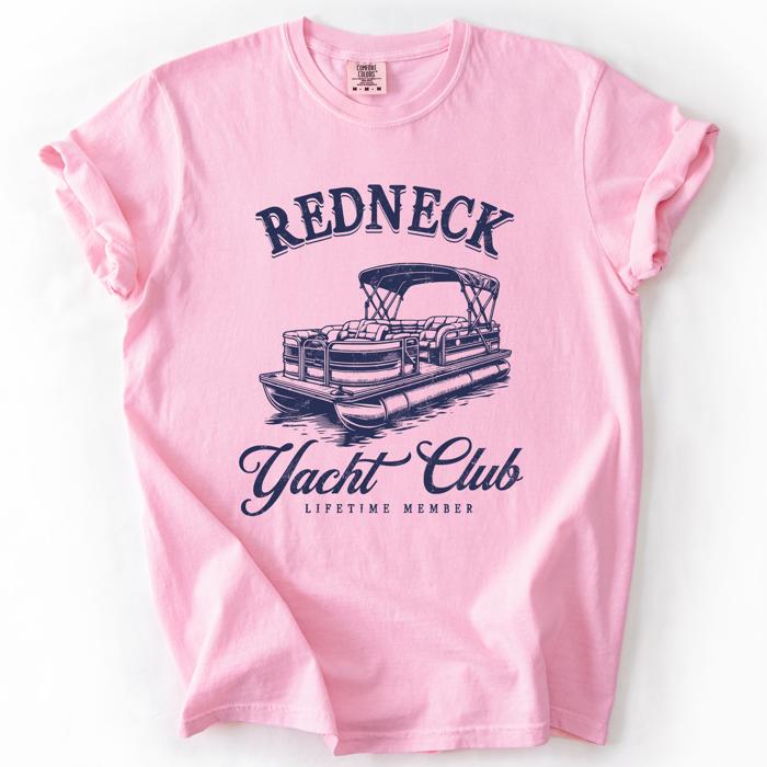 Redneck Yacht Club Funny Summer Beach Hot Girl Summer Sunshine Comfort Colors Tee