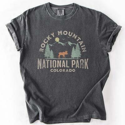 Rocky Mountain National Park Nature Outdoors Camping Hiking Experience Comfort Colors Tee