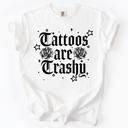 Large White Tattoos Are Trashy, Funny, Sarcastic, Stars Comfort Colors Tee
