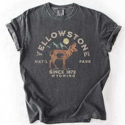 Yellowstone National Park Wyoming Nature Outdoors Camping Hiking Comfort Colors Tee