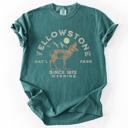Small Blue Spruce Green Yellowstone National Park Wyoming Nature Outdoors Camping Hiking Comfort Colors Tee