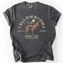 XXL Pepper Dark Gray Yellowstone National Park Wyoming Nature Outdoors Camping Hiking Comfort Colors Tee