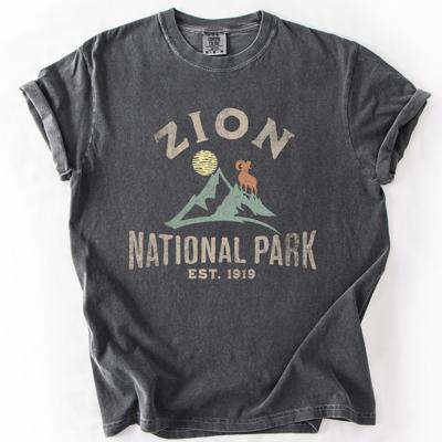 Zion National Park Nature Outdoors Hiking Camping Scenic Landscapes And Trails For Adventurers Comfort Colors Tee