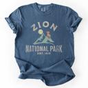  Zion National Park Nature Outdoors Hiking Camping Scenic Landscapes And Trails For Adventurers Comfort Colors Tee