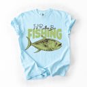 Small Chambray Baby Blue I'd Rather Be Fishing Boat Lake Life Sea Life Camping Outdoor Nature Travel Comfort Colors Tee