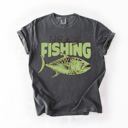 Small Pepper Dark Gray I'd Rather Be Fishing Boat Lake Life Sea Life Camping Outdoor Nature Travel Comfort Colors Tee