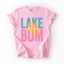 Medium Blossom Light Pink Lake Bum Boat Lake Life Camping Outdoor Nature Travel Adventure Seekers Comfort Colors Tee