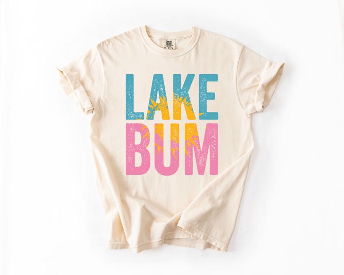 Lake Bum Boat Lake Life Camping Outdoor Nature Travel Adventure Seekers Comfort Colors Tee