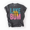 XXL Pepper Dark Gray Lake Bum Boat Lake Life Camping Outdoor Nature Travel Adventure Seekers Comfort Colors Tee