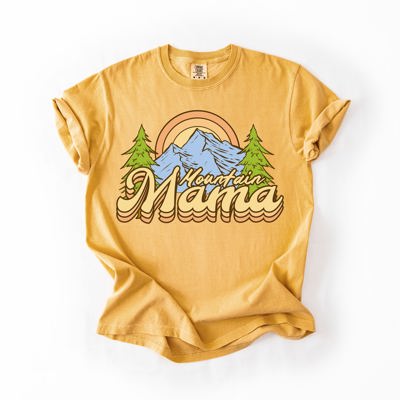 Mountain Mama Adventure Boat Lake Life Camping Outdoor Nature Travel Comfort Colors Tee