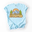 XXXL Chambray Baby Blue Mountain Mama Adventure Boat Lake Life Camping Outdoor Nature Travel Comfort Colors Tee