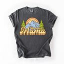XXXL Pepper Dark Gray Mountain Mama Adventure Boat Lake Life Camping Outdoor Nature Travel Comfort Colors Tee