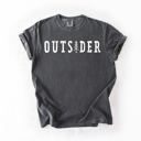 Large Pepper Dark Gray Outsider Adventure Boat Lake Life Camping Outdoor Nature Travel Comfort Colors Tee