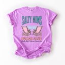  Salty Moms Beach Club Summer Beach Sea Life Outdoor Travel Western Country Comfort Colors Tee