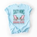 Large Chambray Baby Blue Salty Moms Beach Club Summer Beach Sea Life Outdoor Travel Western Country Comfort Colors Tee