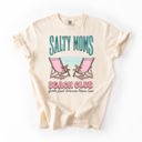 Medium Ivory Cream Salty Moms Beach Club Summer Beach Sea Life Outdoor Travel Western Country Comfort Colors Tee