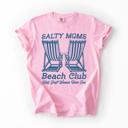 Medium Blossom Light Pink Salty Moms Beach Day Adventure Sunshine Travel Vacation Seaside Memories Comfort Colors Tee