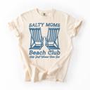 Large Ivory Cream Salty Moms Beach Day Adventure Sunshine Travel Vacation Seaside Memories Comfort Colors Tee
