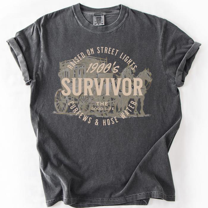 1900s Survivor, Funny Gen X Nostalgia Attitude, Sarcastic Retro Humor For Bold Collectors Comfort Colors Tee
