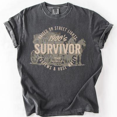 1900s Survivor, Funny Gen X Nostalgia Attitude, Sarcastic Retro Humor For Bold Collectors Comfort Colors Tee