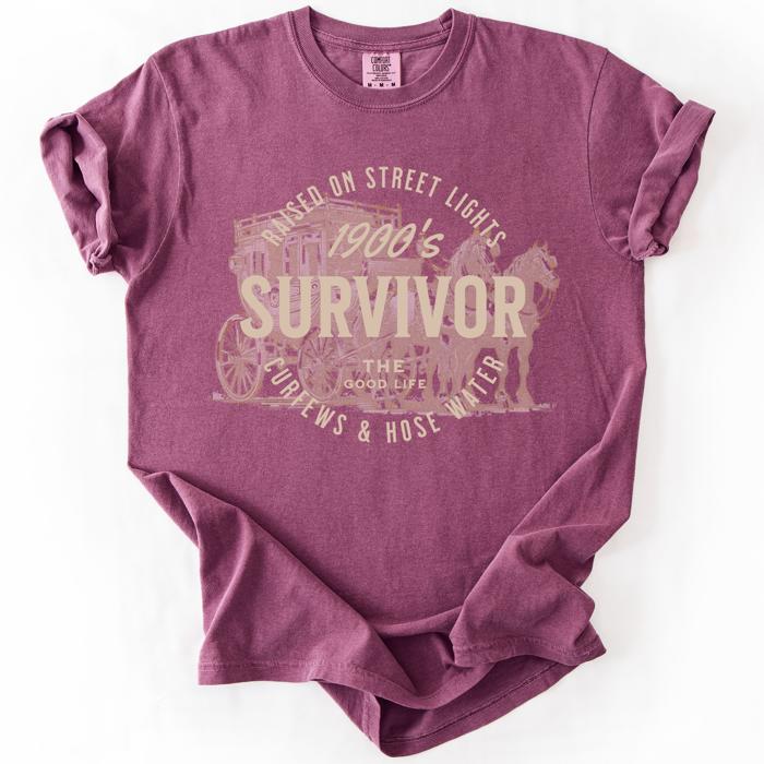 1900s Survivor, Funny Gen X Nostalgia Attitude, Sarcastic Retro Humor For Bold Collectors Comfort Colors Tee
