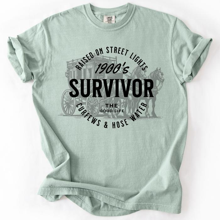 1900s Survivor, Funny Gen X Nostalgia Attitude, Sarcastic Retro Humor For Bold Collectors Comfort Colors Tee