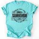 Medium Chalky Mint 1900s Survivor, Funny Gen X Nostalgia Attitude, Sarcastic Retro Humor For Bold Collectors Comfort Colors Tee