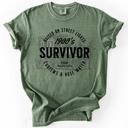 XXL Moss Dark Green 1900s Survivor, Funny Gen X Nostalgia Attitude, Sarcastic Retro Humor For Bold Collectors Comfort Colors Tee